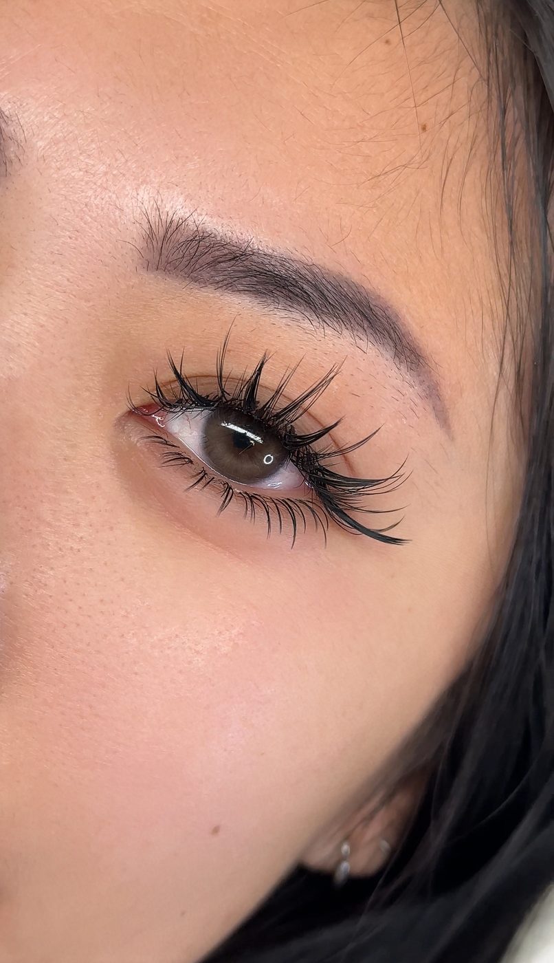 Anime lash set close-up — Cilesia Beauty Bar